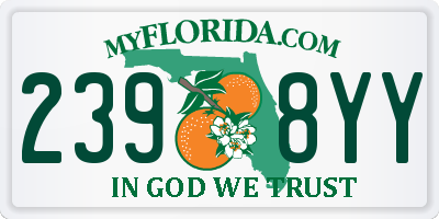 FL license plate 2398YY