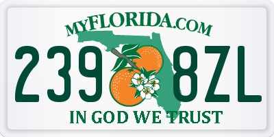 FL license plate 2398ZL