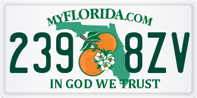 FL license plate 2398ZV