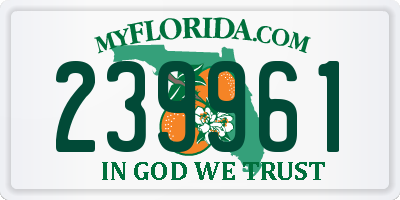 FL license plate 239961