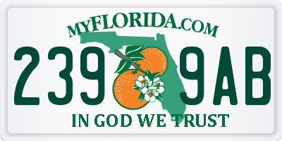 FL license plate 2399AB