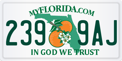 FL license plate 2399AJ