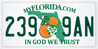 FL license plate 2399AN