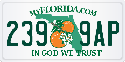 FL license plate 2399AP