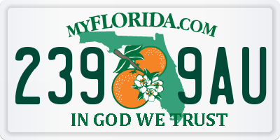 FL license plate 2399AU