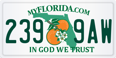 FL license plate 2399AW