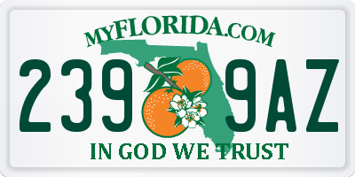 FL license plate 2399AZ