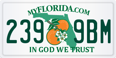 FL license plate 2399BM