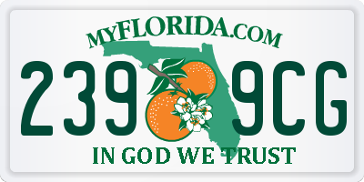 FL license plate 2399CG