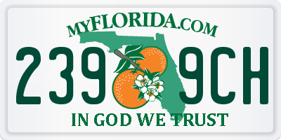 FL license plate 2399CH