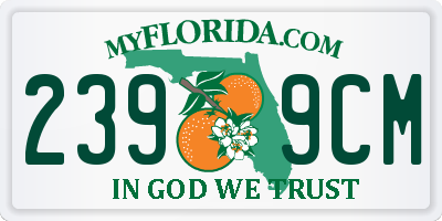 FL license plate 2399CM