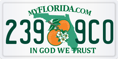 FL license plate 2399CO