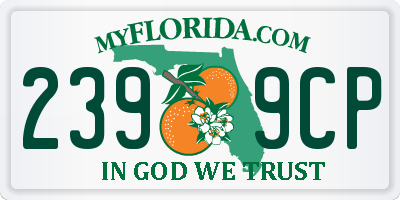 FL license plate 2399CP