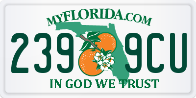 FL license plate 2399CU