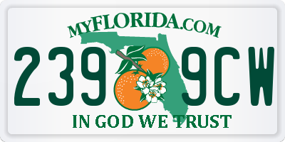 FL license plate 2399CW