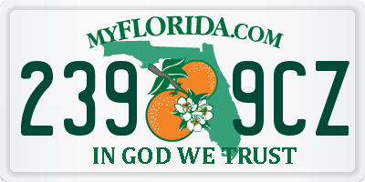 FL license plate 2399CZ