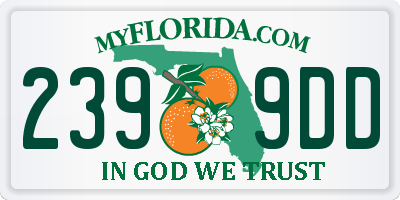FL license plate 2399DD