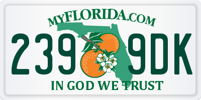 FL license plate 2399DK