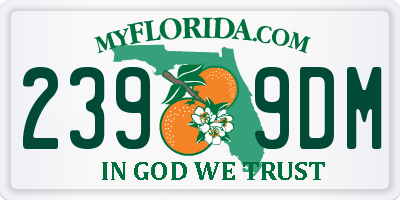 FL license plate 2399DM