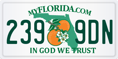 FL license plate 2399DN
