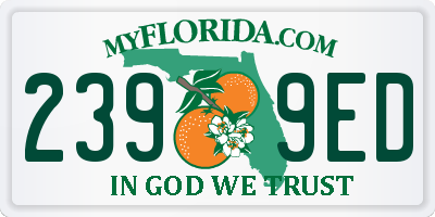 FL license plate 2399ED