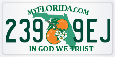 FL license plate 2399EJ
