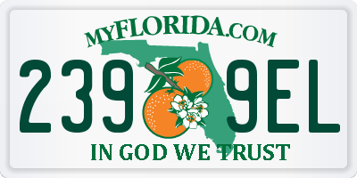FL license plate 2399EL
