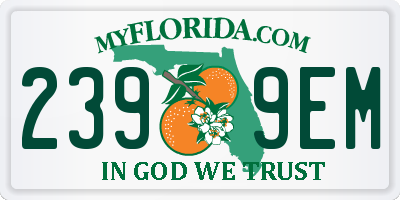 FL license plate 2399EM