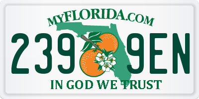 FL license plate 2399EN