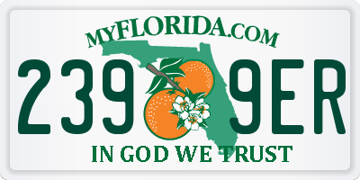FL license plate 2399ER