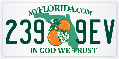 FL license plate 2399EV