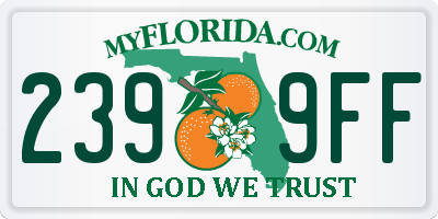 FL license plate 2399FF
