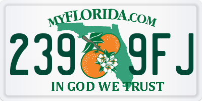 FL license plate 2399FJ