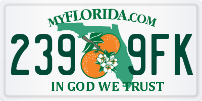 FL license plate 2399FK