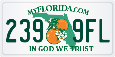 FL license plate 2399FL