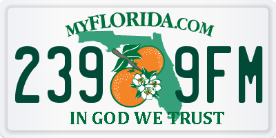 FL license plate 2399FM