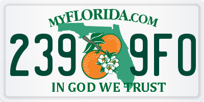 FL license plate 2399FO