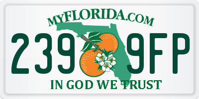 FL license plate 2399FP
