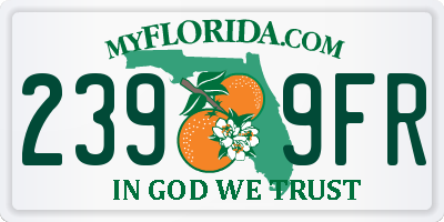 FL license plate 2399FR