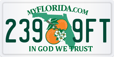 FL license plate 2399FT