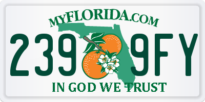 FL license plate 2399FY