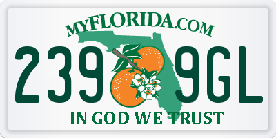 FL license plate 2399GL