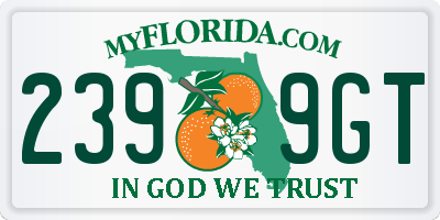 FL license plate 2399GT