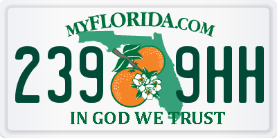 FL license plate 2399HH