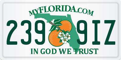 FL license plate 2399IZ