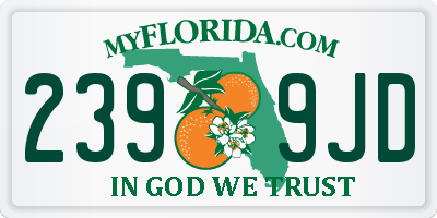 FL license plate 2399JD