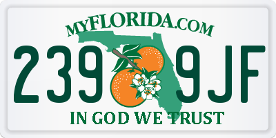FL license plate 2399JF