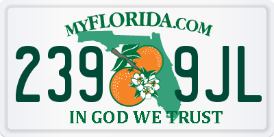 FL license plate 2399JL