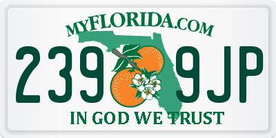 FL license plate 2399JP