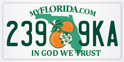 FL license plate 2399KA